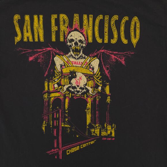 Metallica Band Crew Neck Graphic Short Sleeve T Shirt Mens Size Large L Black - Picture 4 of 9